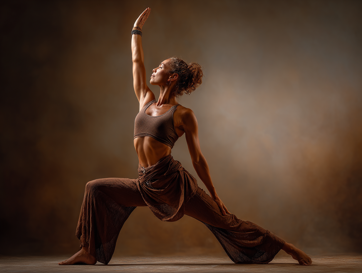 Група людей різного віку виконує йогу в затишній студії